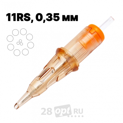 Тату-наконечник Round Professional Tip 9, Blue Sea, коробка 50 шт.