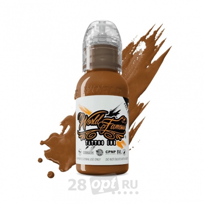 Краска для художественной татуировки World Famous Tattoo Ink by Maks Kornev, Burnt Sienna, 30 мл