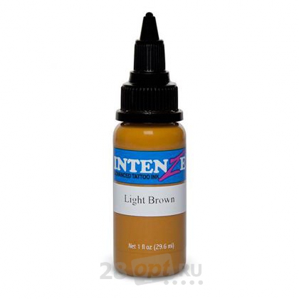 Уцененный товар Краска для художественной татуировки Intenze, Light Brown, 30 мл