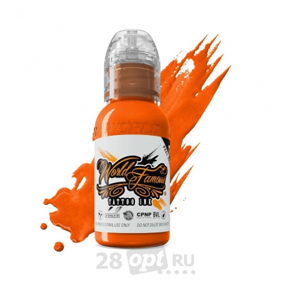 Краска для художественной татуировки World Famous Tattoo Ink by Master Mike Asian, Koi Orange, 30 мл