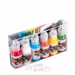 Сет красок для художественной татуировки World Famous Tattoo Ink, Simple Color Set, 30 мл