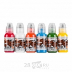 Сет красок для художественной татуировки World Famous Tattoo Ink, Simple Color Set, 30 мл